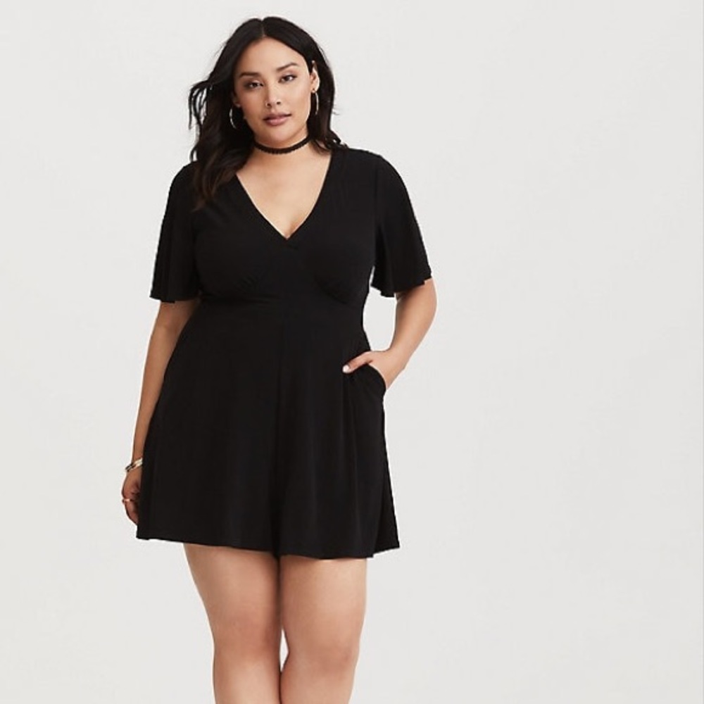 Black Knit Romper